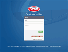 Tablet Screenshot of capacitacionenlinea-fester.com.mx